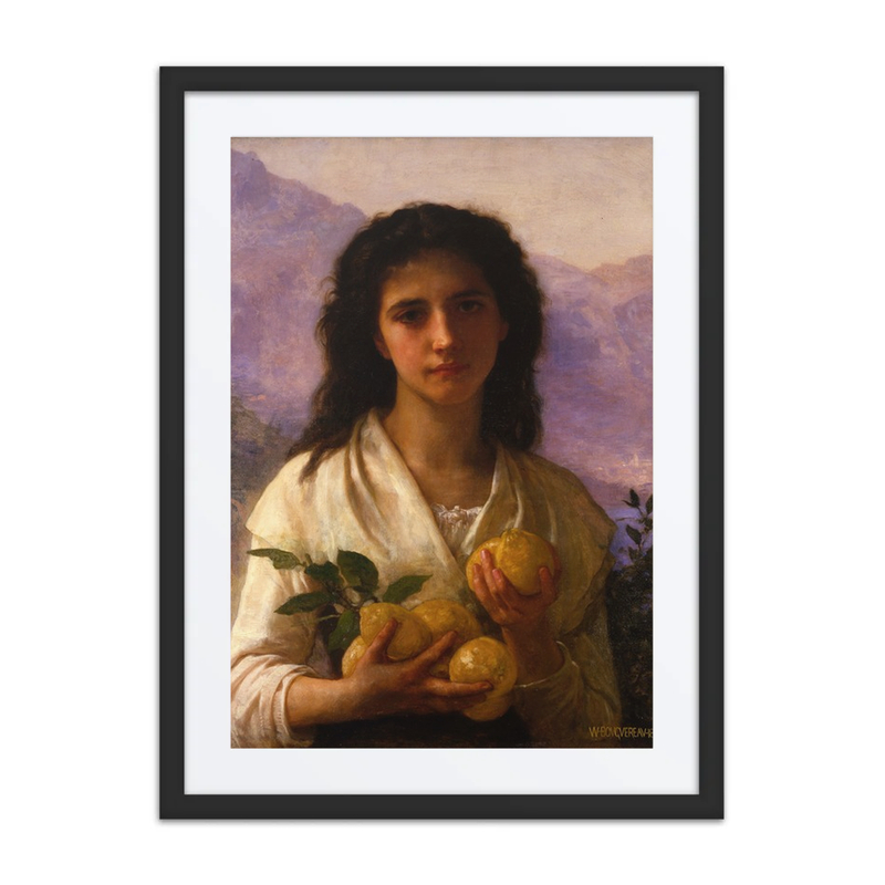 Girl Holding Lemons