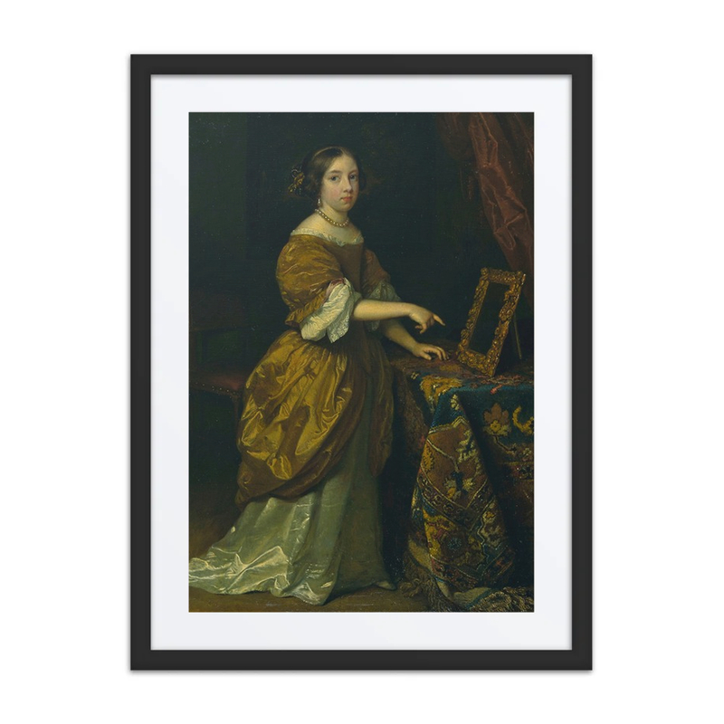 Girl Standing Before a Mirror