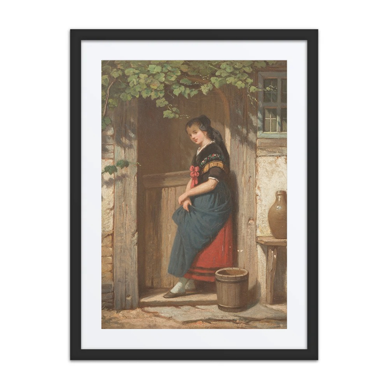 Girl Under Vine Tendrils