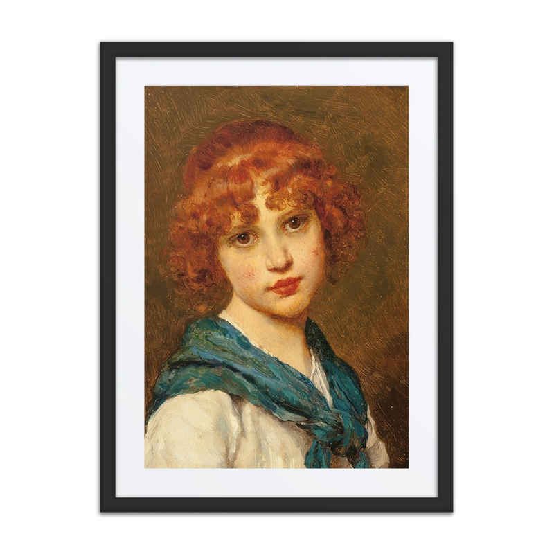 Girl with a Blue Scarf
