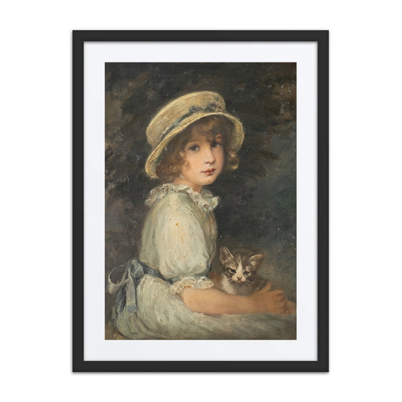 Girl with Cat