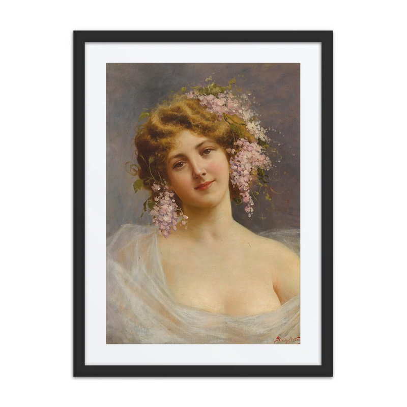 Girl with Lilacs