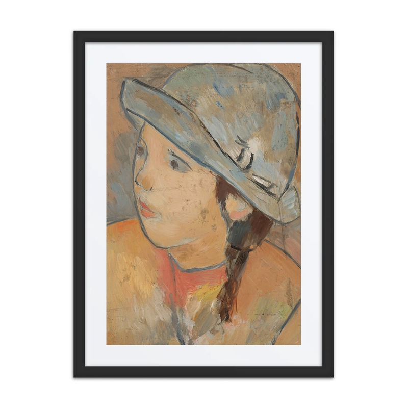 Girl’s Head in a Blue Hat
