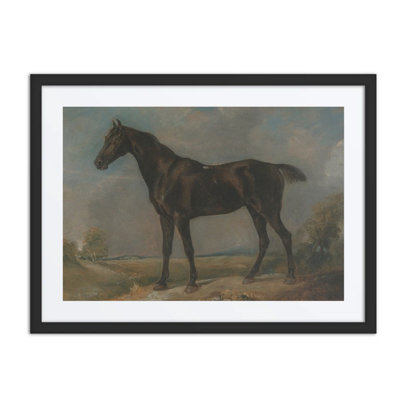 Golding constable's Black Riding Horse
