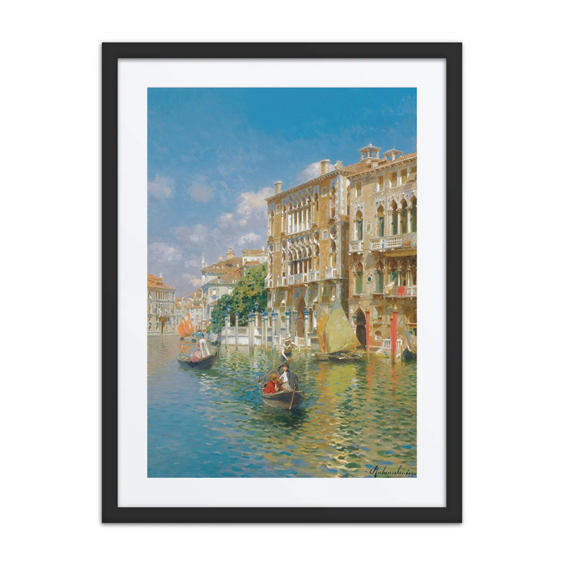 Gondolas in Front of Palazzo Cavalli-Franchetti, Venice
