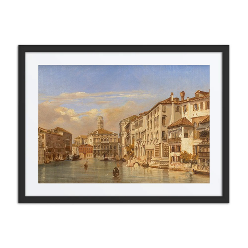Gondolas on the Grand Canal, Venice