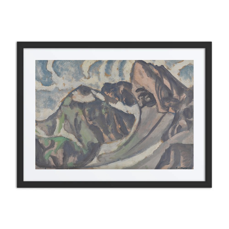 Graue Berglandschaft