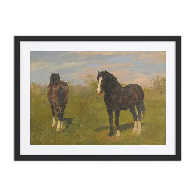 Grazing Horses