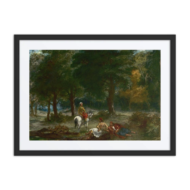 Greek Cavalry Men Resting in Forest