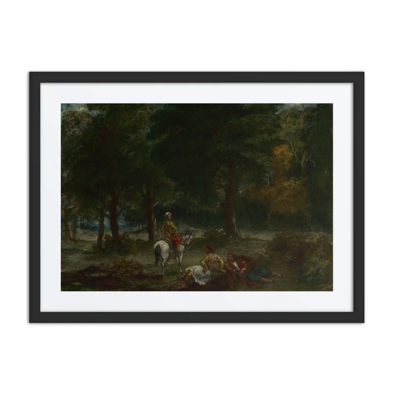 Greek Cavalry Men Resting in Forest
