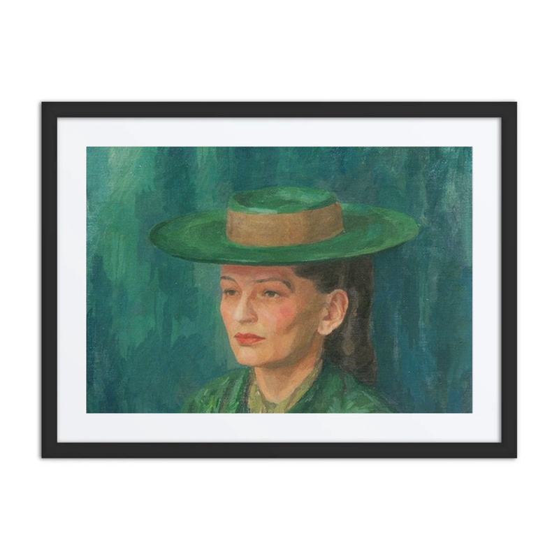 Grete Gamerith with Green Hat