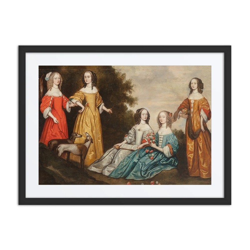 Group Portrait of Five Women in a Landscape