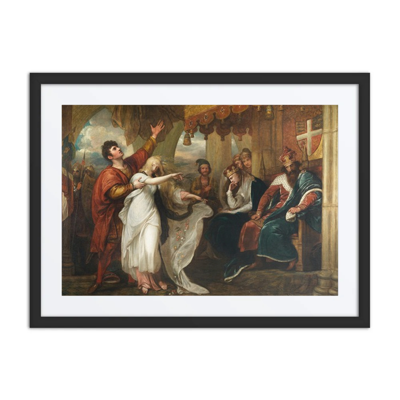 Hamlet; Act IV, Scene V (Ophelia Before the King and Queen)