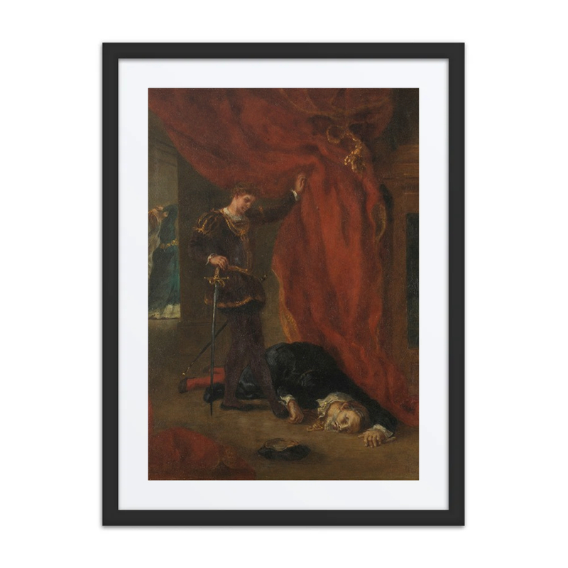 Hamlet Looking at the Body of Polonius