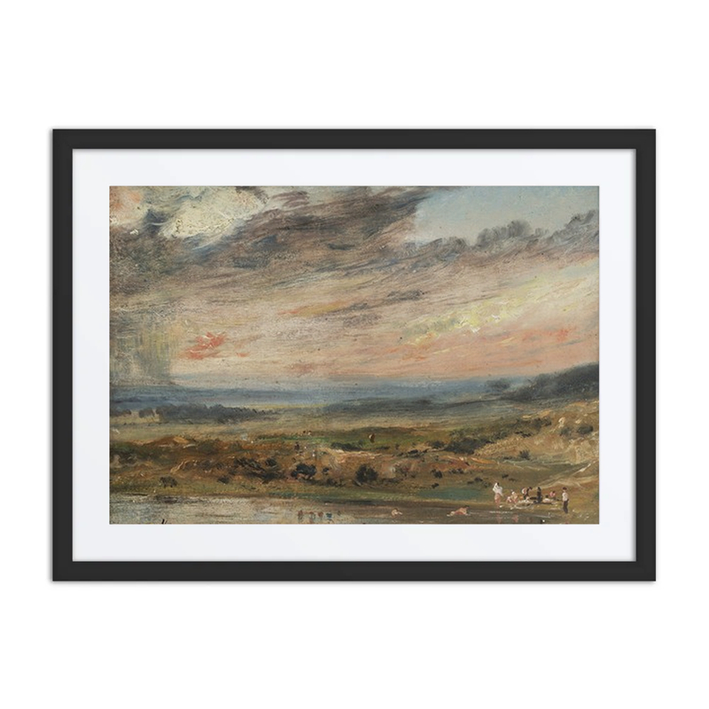 Hampstead Heath, with Pond and Bathers