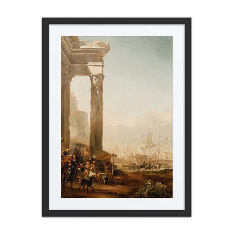 Harbour Scene with Antique Ruins