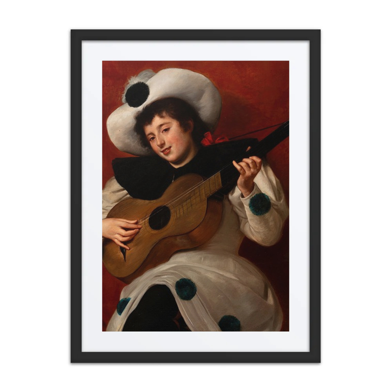 Harlequin with a Guitar