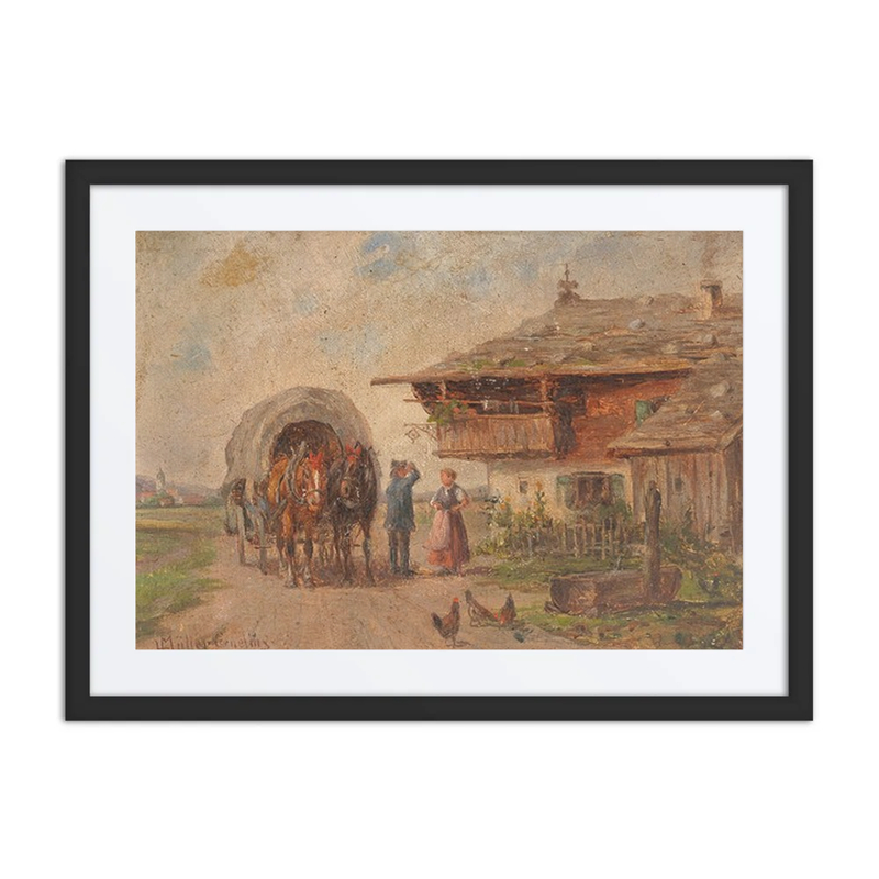 Haymaking, a Horsecart