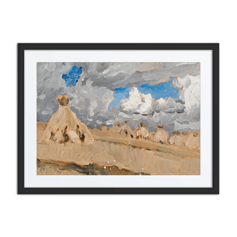 Haystacks in a Russian Landscape