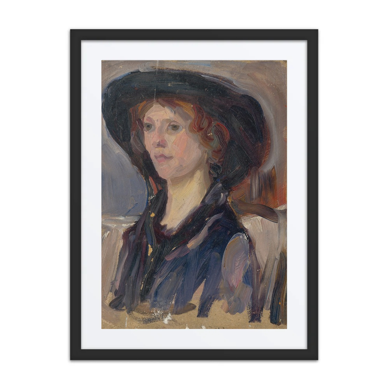Head Study of a Girl in a Hat