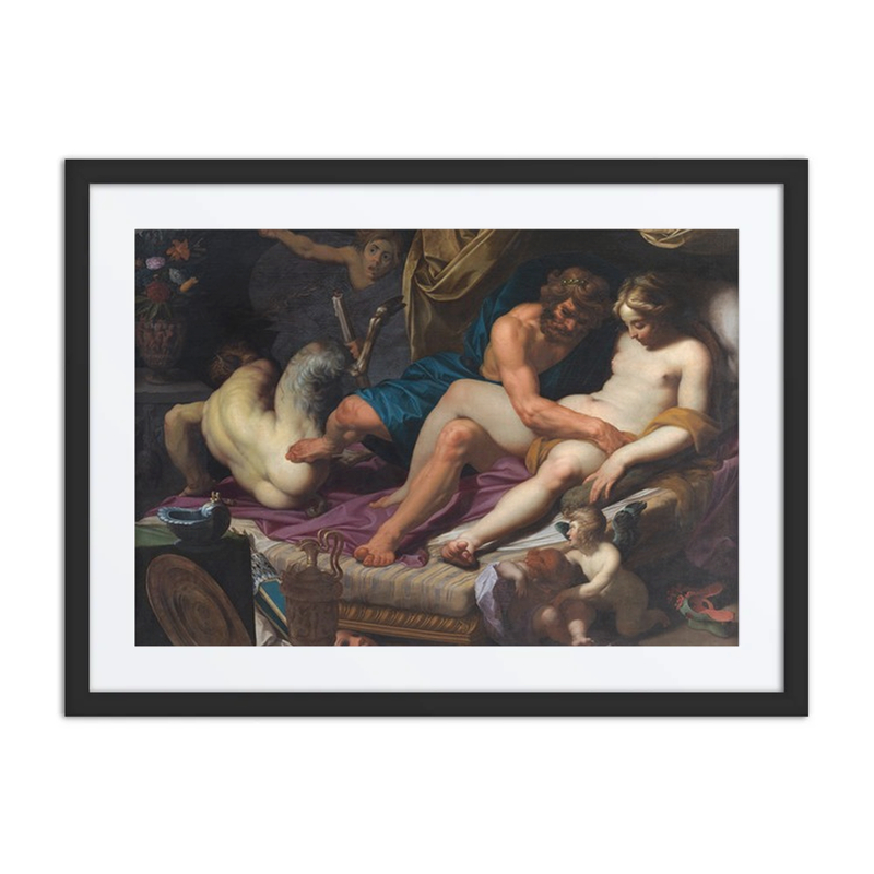 Hercules Kicking Faunus from omphale’s Bed