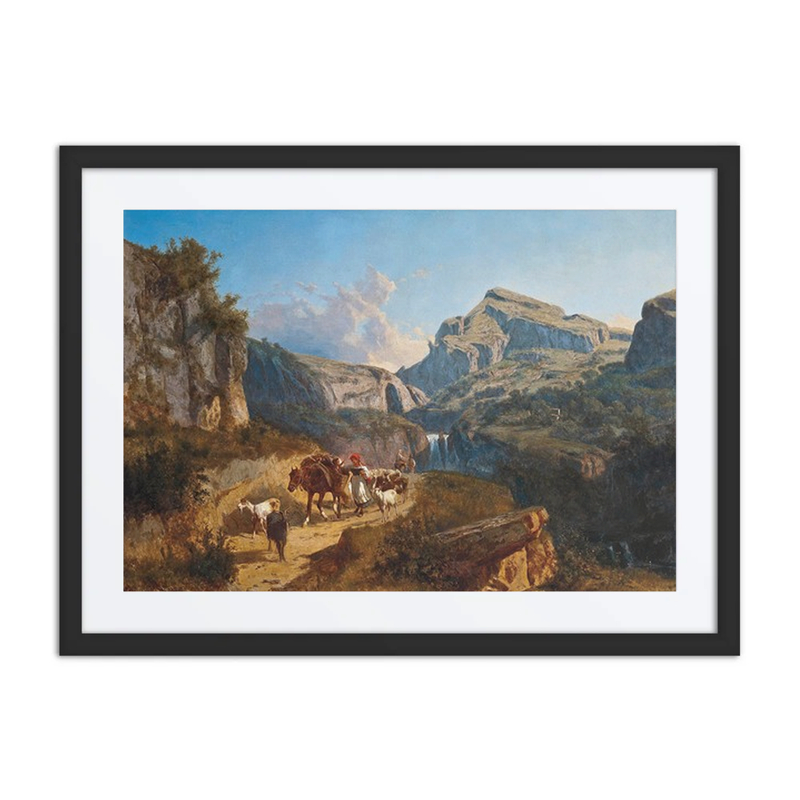 Herding Goats on a Mountain Pass
