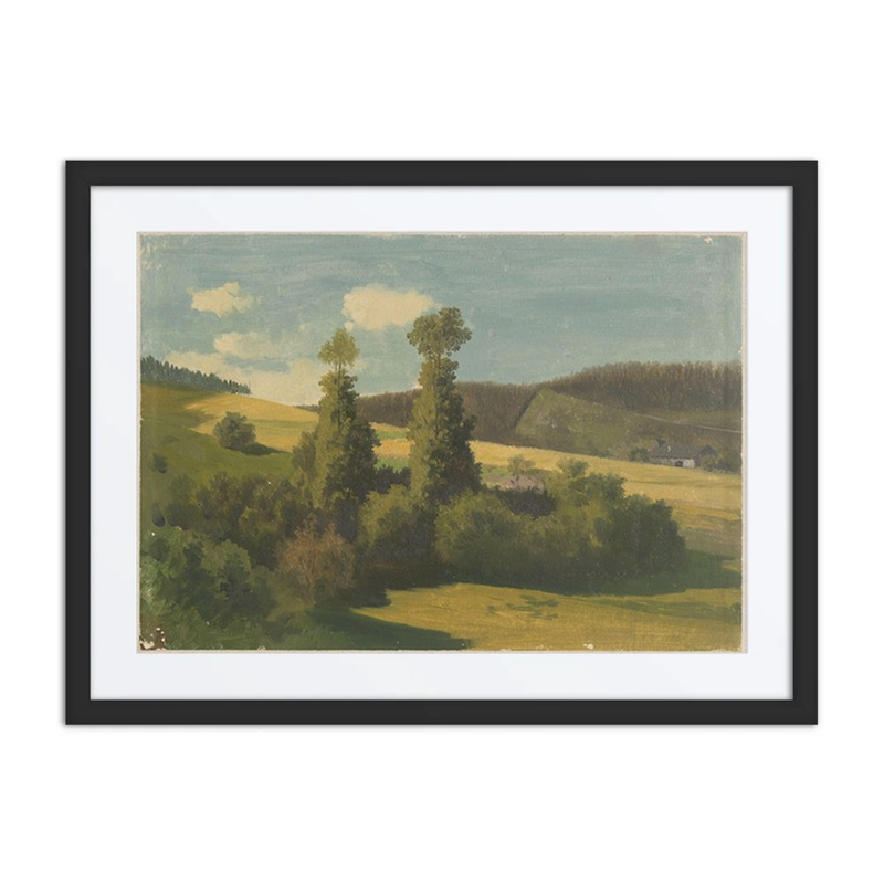 Highland Landscape with Poplars
