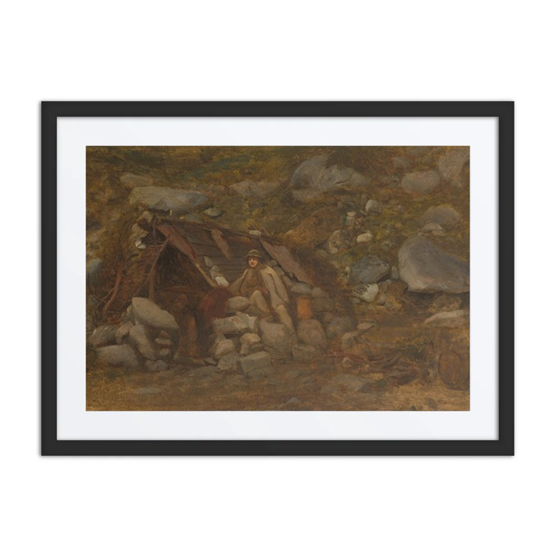 Highlander in Front of a Hut