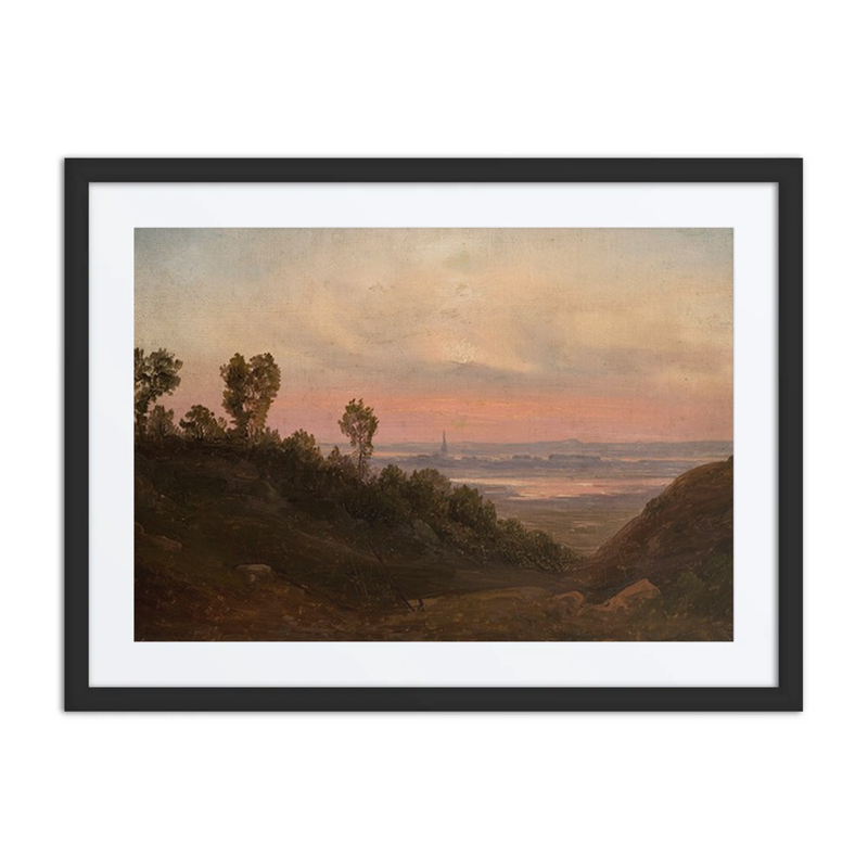 Hilly Landscape at Sunset