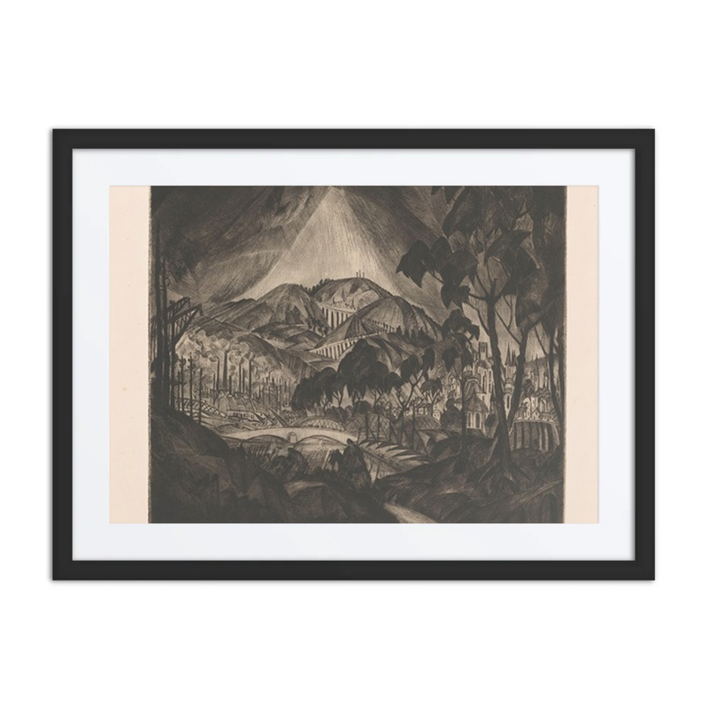 Hilly Landscape with Industry