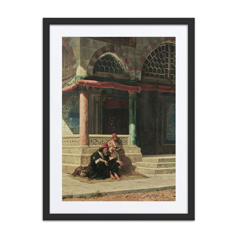 Holymen Outside the Mosque at Bursa