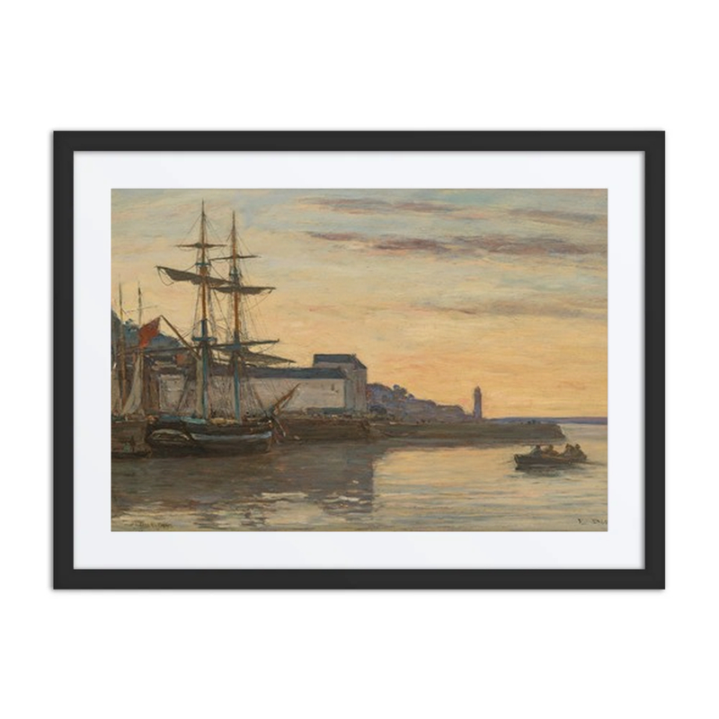 Honfleur Harbor with Sailing Ships
