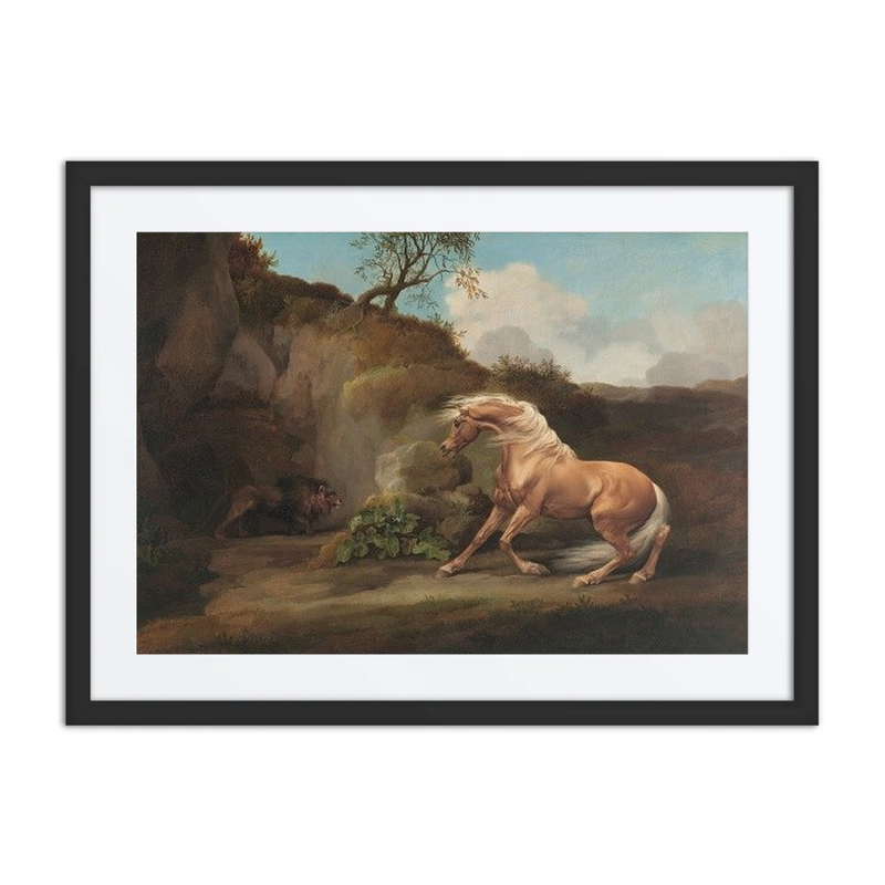 Horse Frightened by a Lion