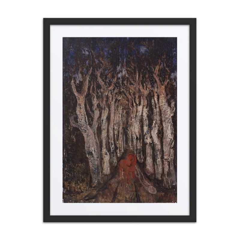 Horse in a Dark Forest