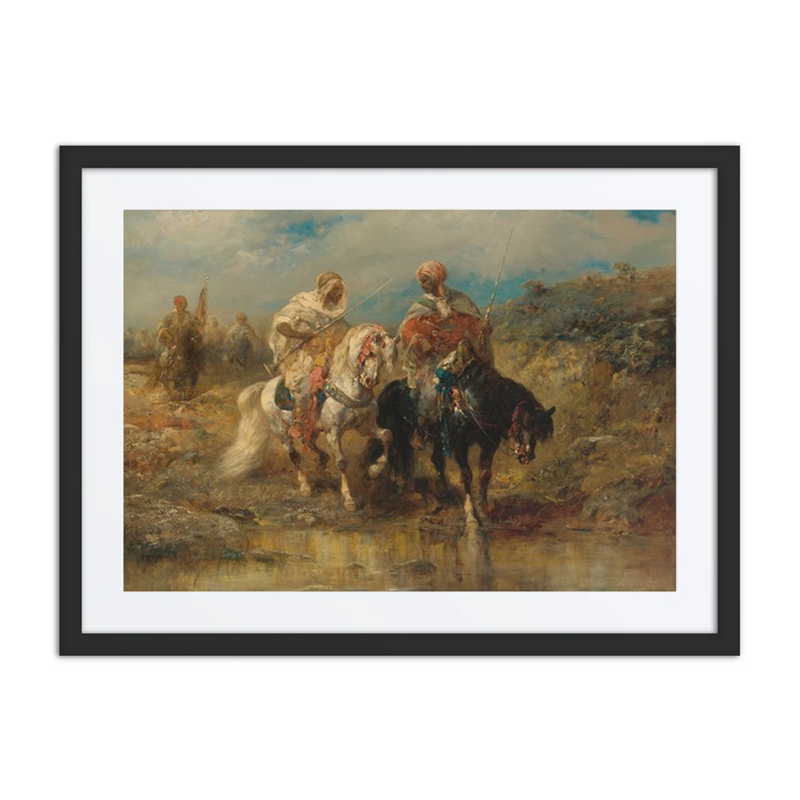 Horsemen at a Watering Hole