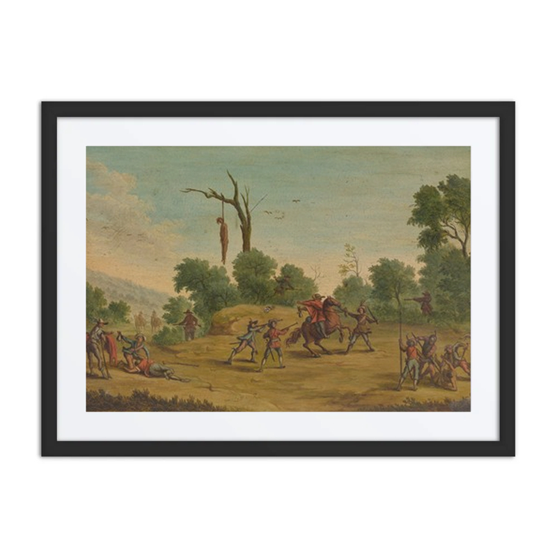 Horsemen Attacked by Robbers