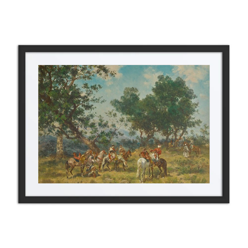 Horsemen Breaking Camp