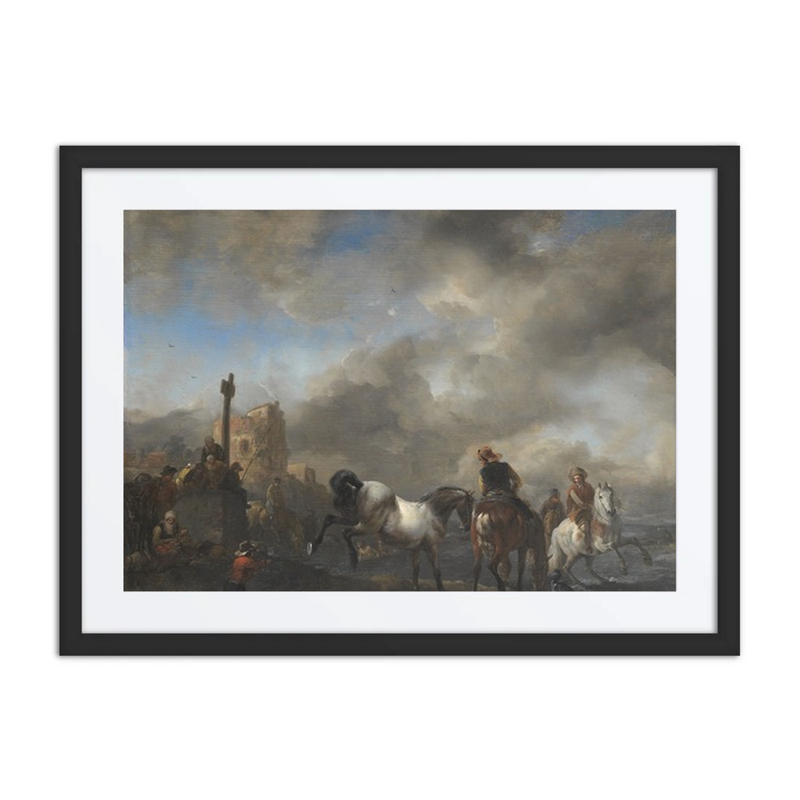 Horsepond Near a Boundary Stone