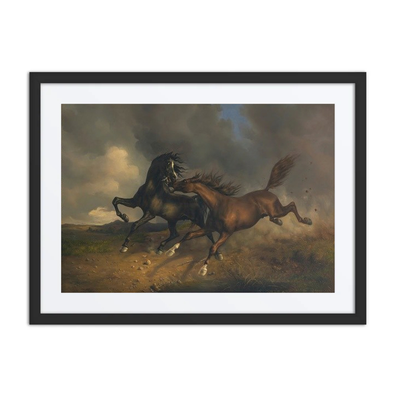 Horses During a Thunderstorm