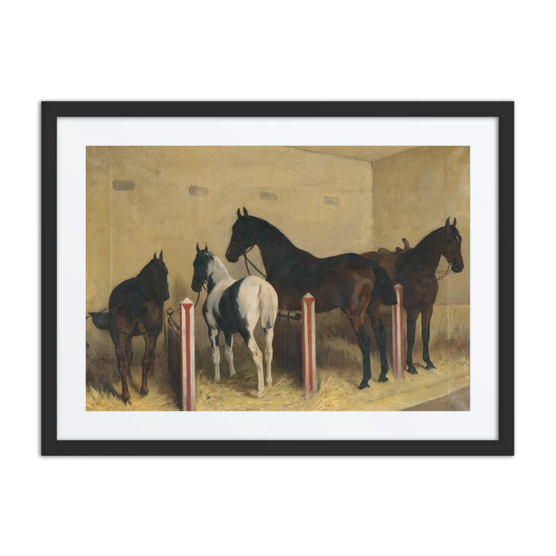 Horses in a Stable