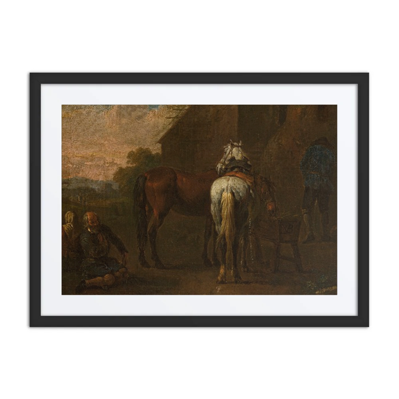 Horses in Front of a Tavern
