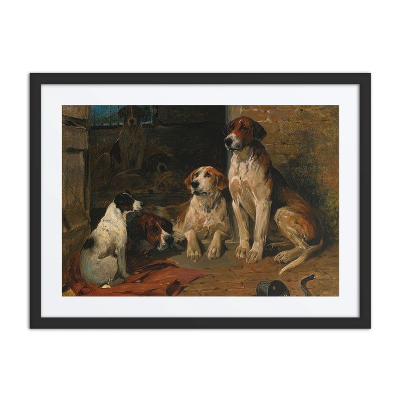 Hounds by a Kennel
