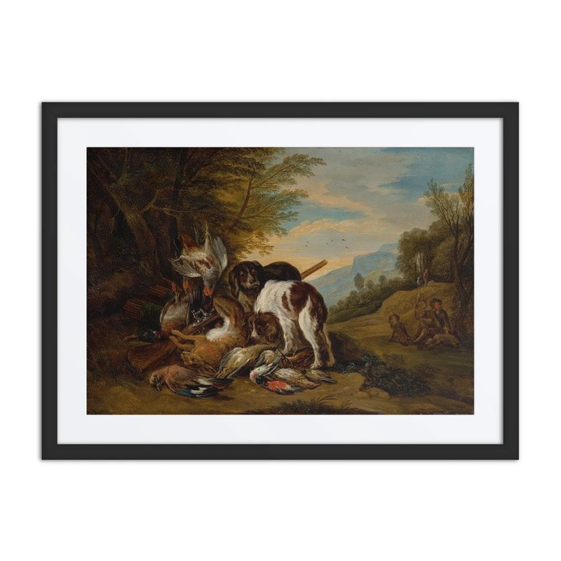 Hunting Still Life in a Landscape