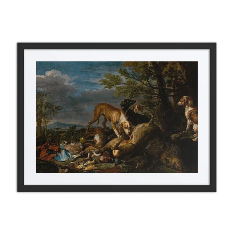 Hunting Still Life with Dogs