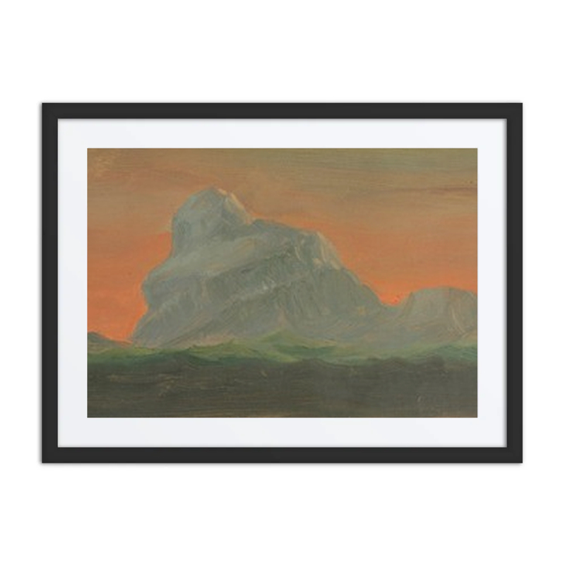 Iceberg Against Evening Sky