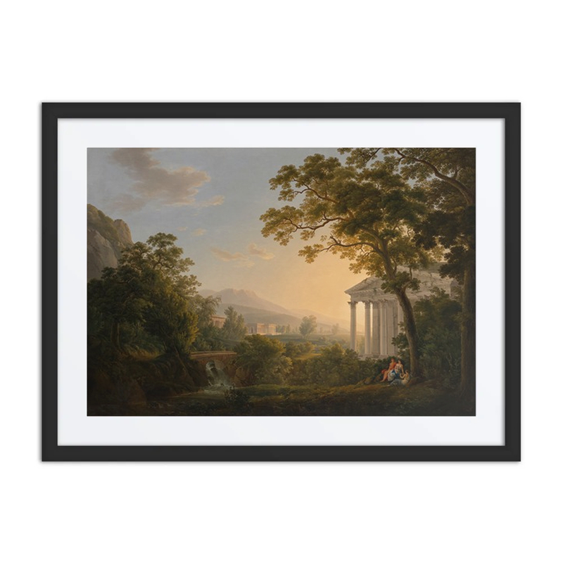 Ideal Landscape with Temple Buildings