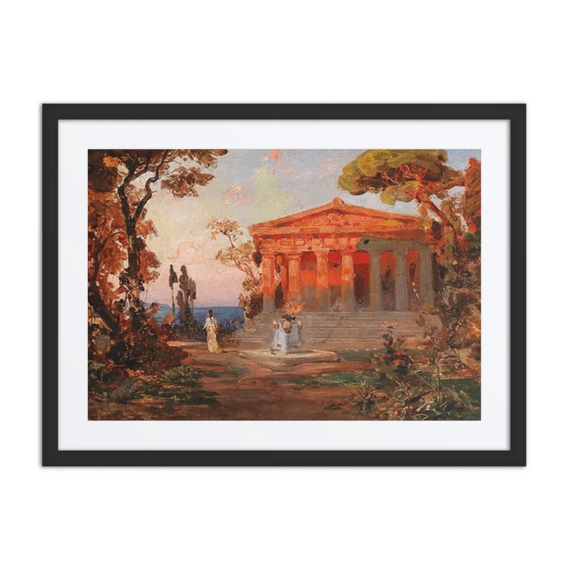 Ideallandschaft Mit Tempel