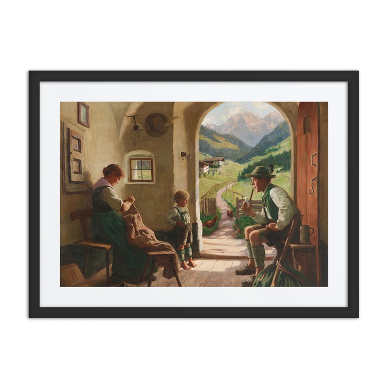 Idyllic Family Scene