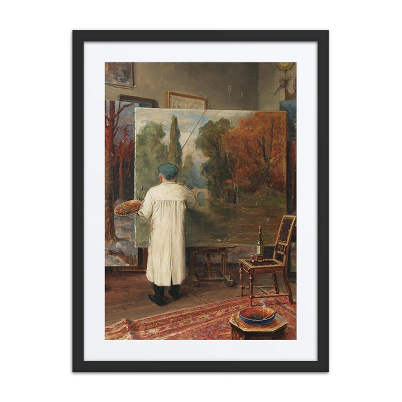 In His Studio