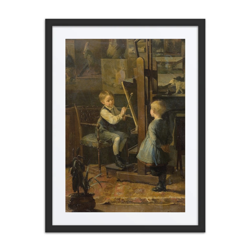 In the artist's Studio